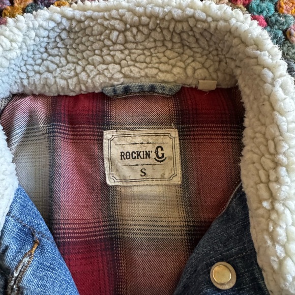 Denim Jacket with Sherpa Collar - Picture 3 of 3